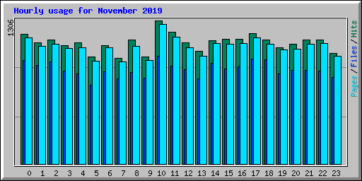 Hourly usage for November 2019