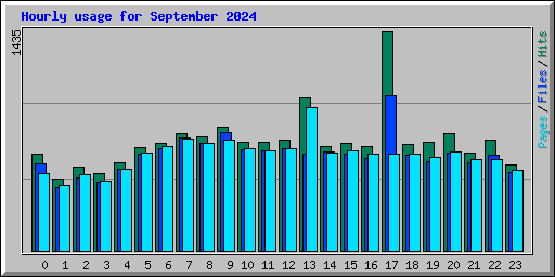 Hourly usage for September 2024