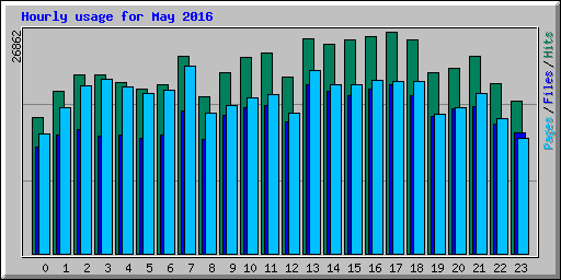 Hourly usage for May 2016