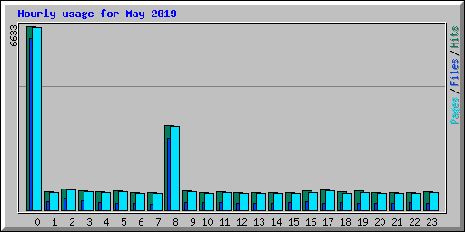 Hourly usage for May 2019