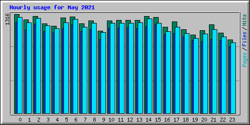 Hourly usage for May 2021