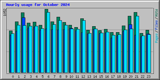 Hourly usage for October 2024