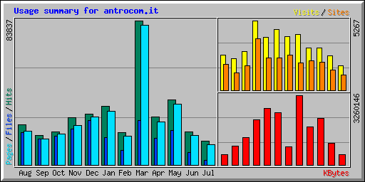 Usage summary for antrocom.it